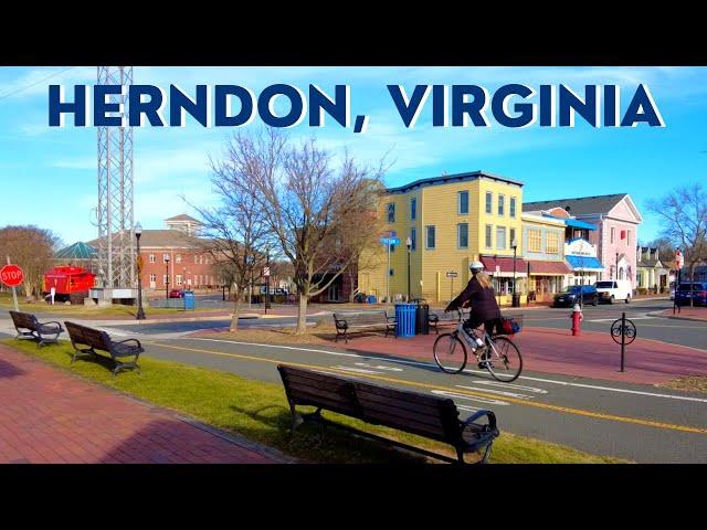 Living in Northern Virginia: Town of Herndon Walking Tour ️ | W&OD Trail, Anita's ‍️ January 2023