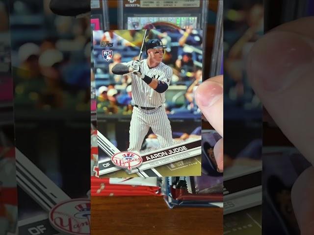 Pulling a GOLD Aaron Judge Rookie Card!