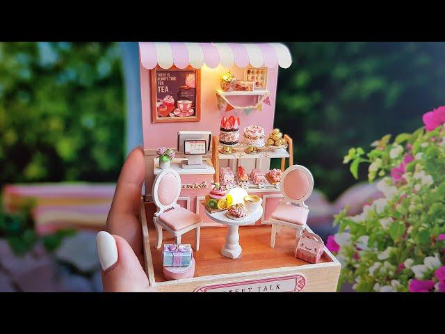 DIY Miniature dollhouse Sweet Talk - 迷你玩具屋套件 甜言蜜语 - ミニチュアドールハウスキット 甘い話 - 미니어처 인형의 집 키트 스위트 토크