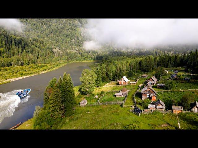 Life in Remote Taiga Village In Russia. Far From Civilization without  roads and communication.