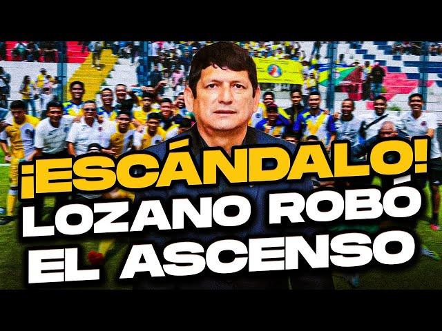 ¡VERGÜENZA NACIONAL! Agustín Lozano ROBA el Ascenso del Fútbol Peruano