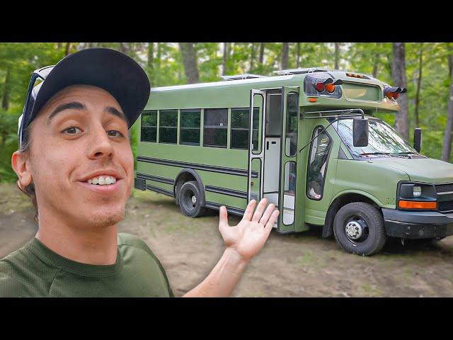 Pursuing My American Dream  VANLIFE in a Skoolie Conversion