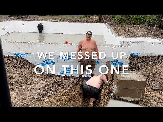 I WAS PISSED!!! Fox Blocks  crawl space foundation part 2