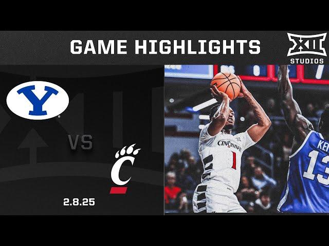 BYU vs. Cincinnati Game Highlights | 2024-25 Big 12 Men's Basketball