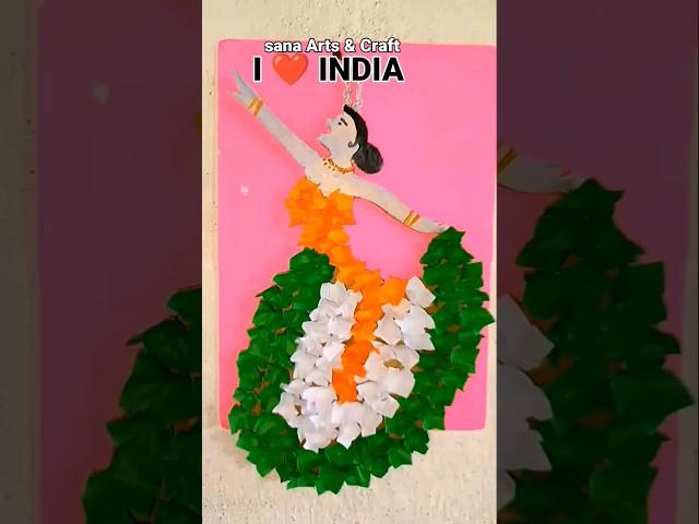 Indian Flag   Doll made with paper #viral #trending #ytshorts #shorts