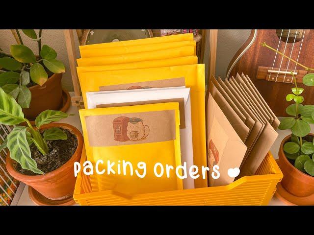 Packing orders for my small business | ASMR no music no talking