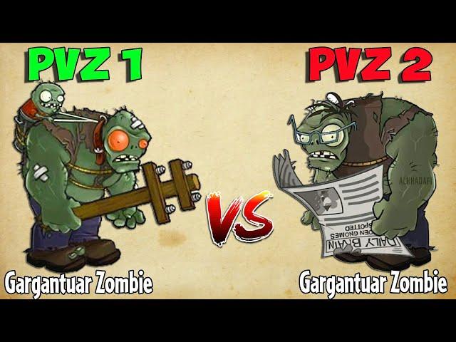 All Zombies PVZ 1 vs PVZ 2 Battlez - Which Version Will Win? - Zombie vs Zombie