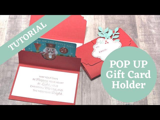 How to make a simple Pop Up Gift Card Holder