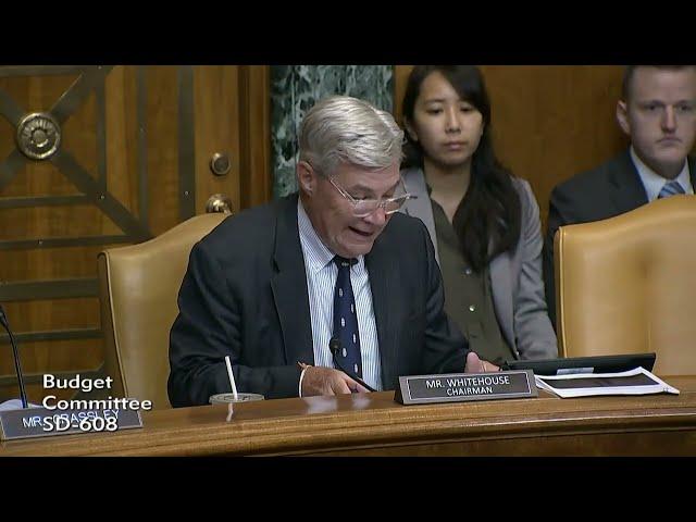 Chairman Whitehouse Opens Bipartisan Budget Hearing on the Future of Electric Vehicles