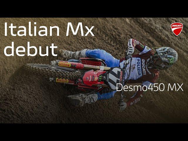 The debut of Ducati Desmo450 MX in the 2024 Italian Motocross Championship