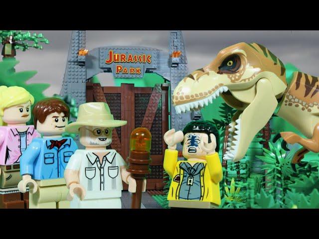 Lego Jurassic Park in 5 Minutes - Stop Motion