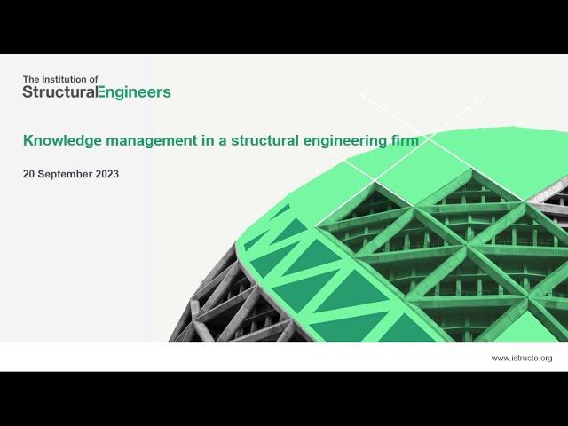 Knowledge management in a structural engineering firm