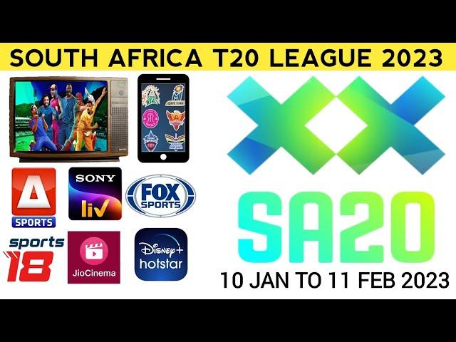 South Africa T20 League Live Streaming & TV Channel List | SA20 League 2023 Live