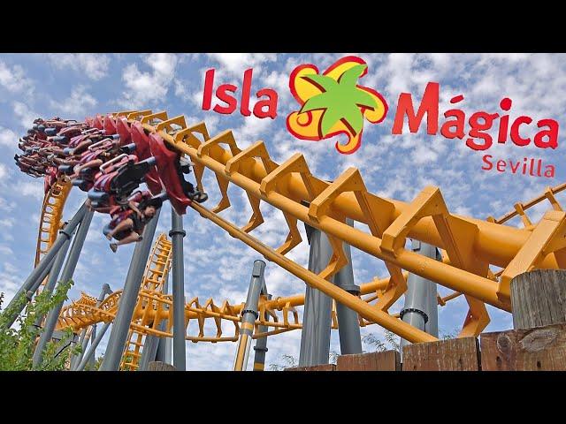  ISLA MÁGICA Sevilla 2023 (4K) | Parque temático Andalucía  ¡Todas las Atracciones en 1 día!