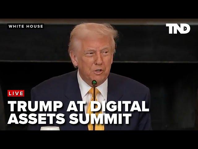 Trump talks crypto currency at the White House Digital Assets Summit