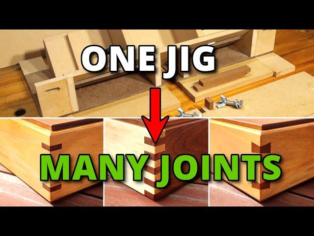 Many Woodworking Joints From One Simple Jig! (Spline, Box and More)