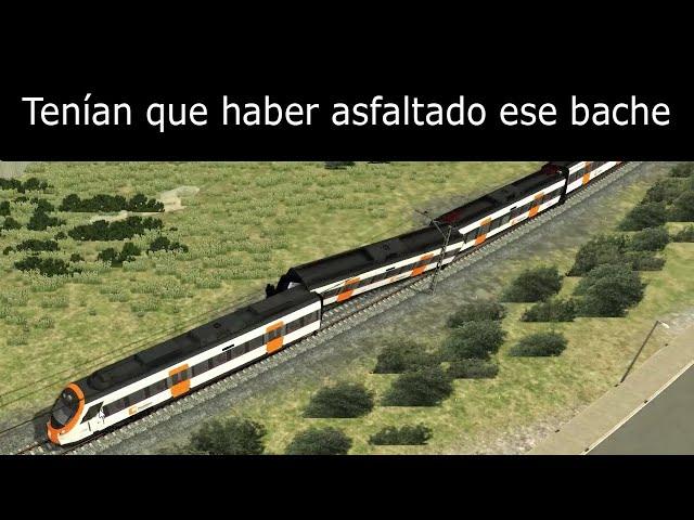 Tremendo, apocalíptico descarrilamiento en Train Simulator Classic