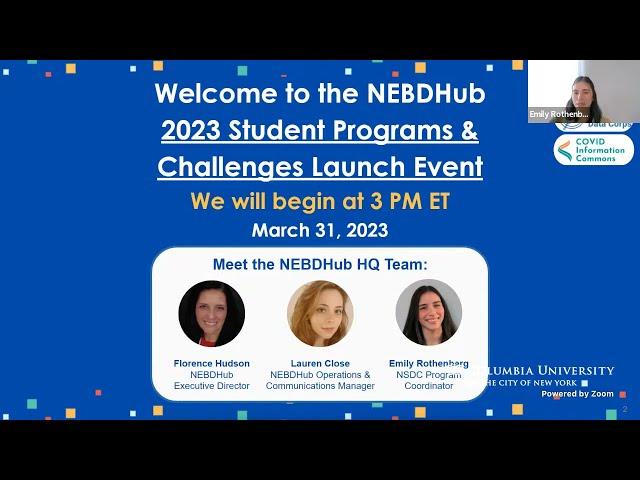 2023 Student Programs & Challenges Launch Event – Northeast Big Data Innovation Hub