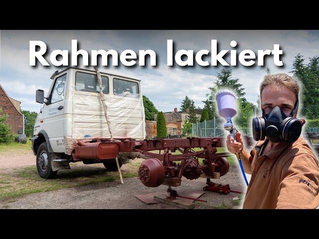 Iveco Daily 4x4 Leiterrahmen wird lackiert + erste Grundrisse mit Sketch up | #4