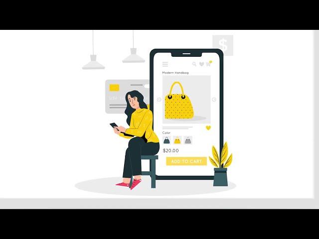 Motion Graphic | Online Shopping (2D animation)