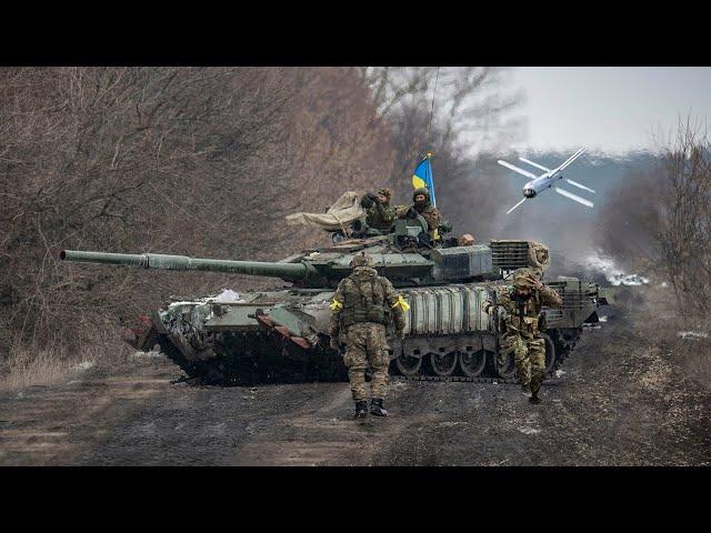 Lancet Drone Destroys Ukrainian T-64BV Tank & Kozak-7: Destruction Footage!!