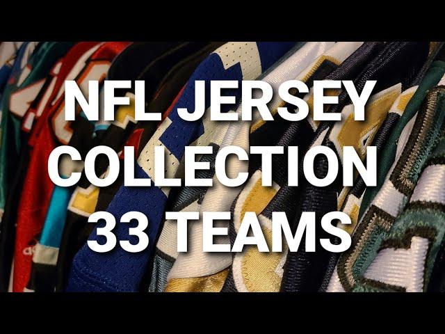 NFL Jersey Collection Complete (Under 30 Minutes) All 32 Teams (1 bonus jersey)- AUTHENTIC