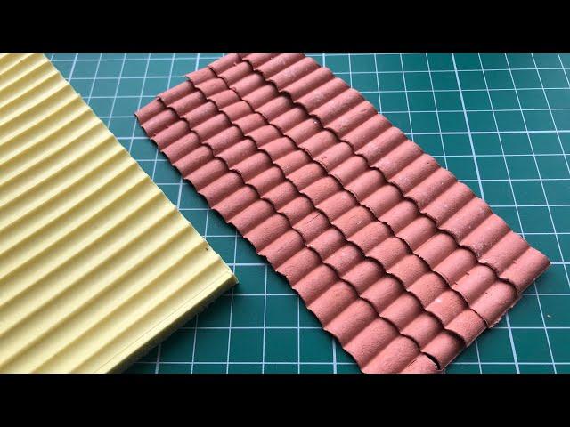 HOW TO MAKE MEDITERRANEAN BARREL TILES 1/35 SCALE #spanishtiles #1/35scale #miniature #tutorial