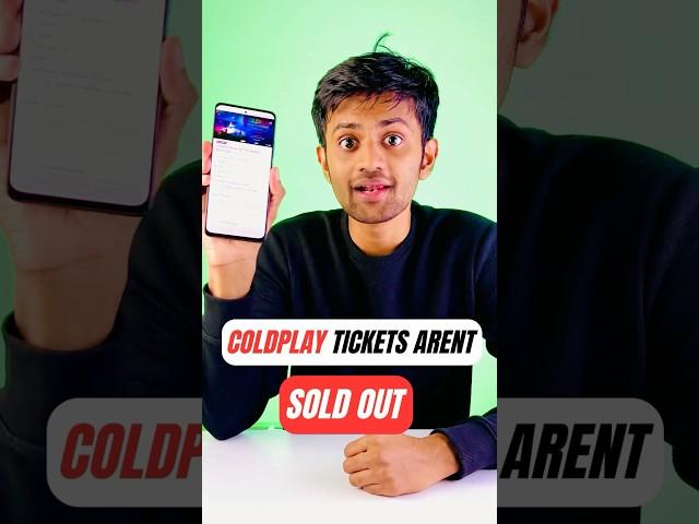 Coldplay Tickets Aren’t sold Out