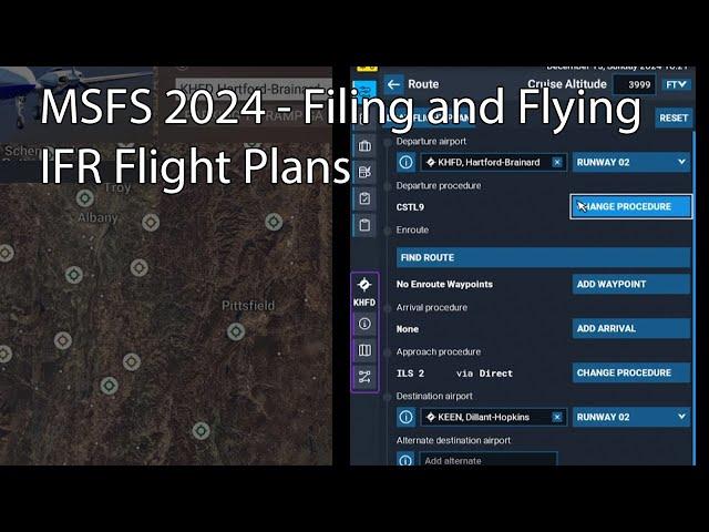 MSFS 2024 - Filing and Flying IFR Flight Plans with Default ATC