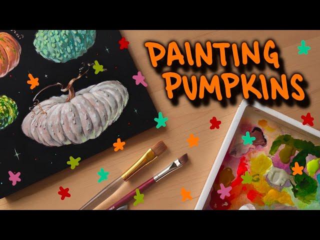 PAINT PUMPKINS WITH ME - gourds? I dunno