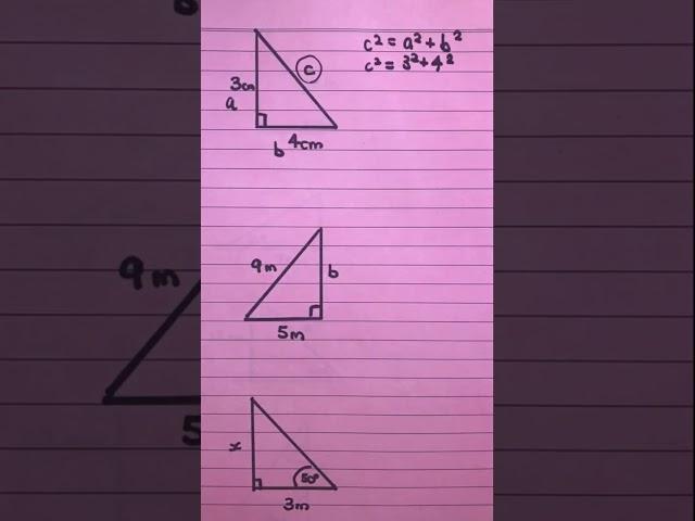 Finding the hypotenuse - Pythagoras theorem