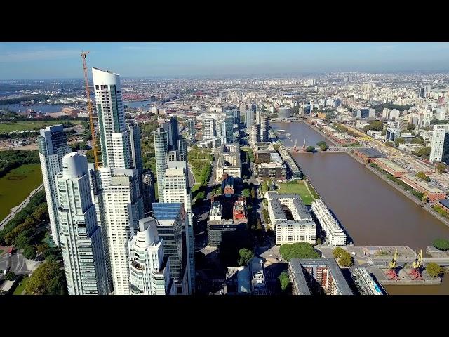 Puerto Madero - Argentina by Drone 4K Screensaver