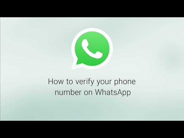 How To Verify Your Phone Number | WhatsApp