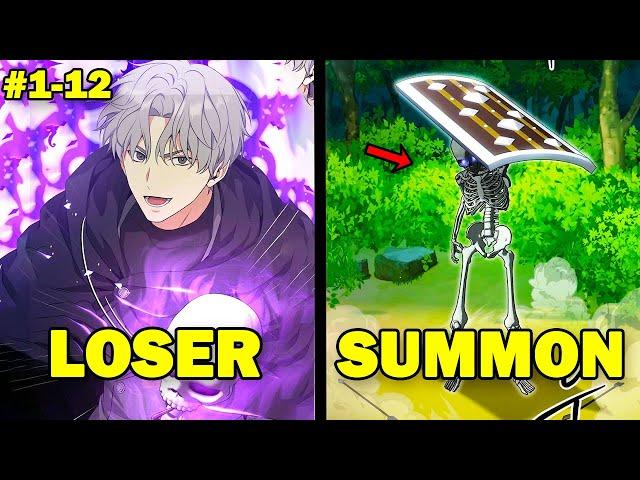 [1-12] This Necromancer Can Only Summon Weak Skeletons! | Manhwa Recap