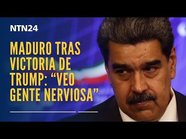 "Veo gente nerviosa pensando en que Trump se venga contra Venezuela y nos ataque": Nicolás Maduro