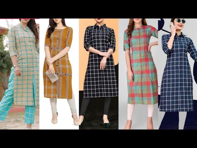 Latest Check Kurti Designs For girls || New & Trendy Check Kurti