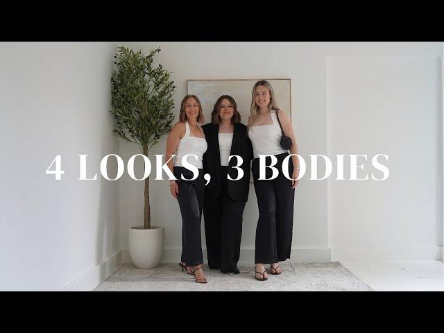 4 OUTFITS ON 3 DIFFERENT BODY TYPES | Summer 2024