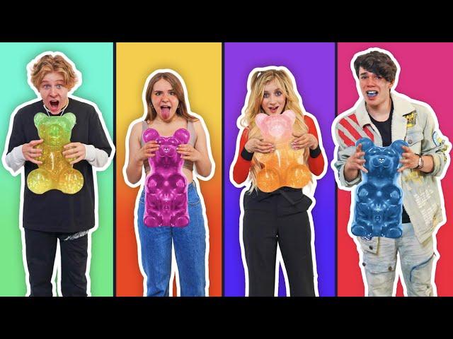 First To Finish GIANT GUMMY BEAR Challenge Wins $20,000 **BAD IDEA** | Piper Rockelle