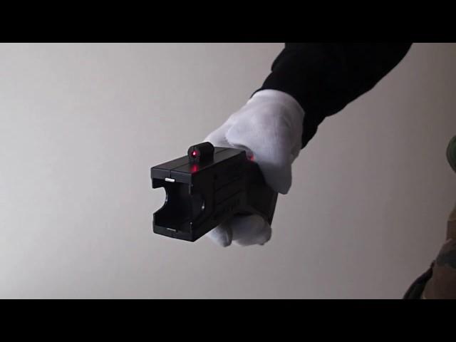 SP02 Taser Stun Gun + LED + Siren + Laser + 3 Air Cartridges