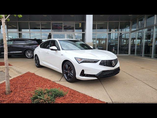 2023 Acura Integra A-Spec+Tech  6MT in Platinum White Pearl with Red Interior: Walkthrough Tutorial