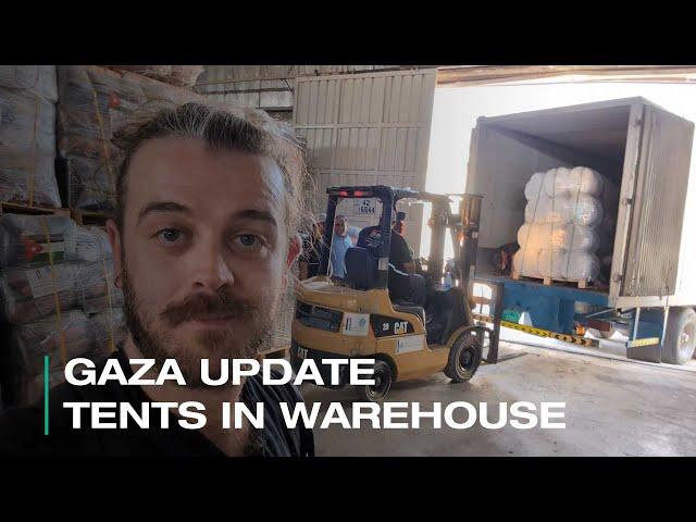 Gaza Update, Tents Arriving in Jordan | ShelterBox