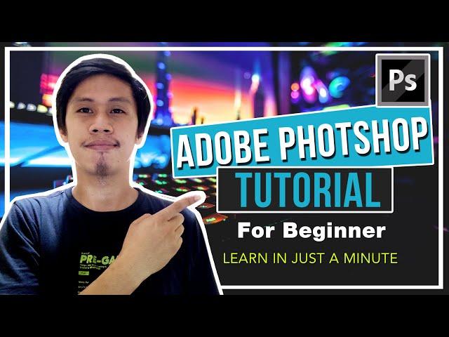 Adobe Photoshop : Basic Editing Tutorial for beginners TAGALOG