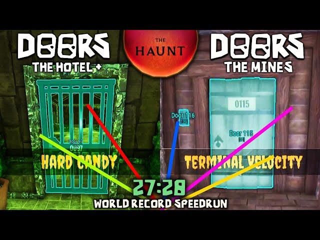 Doors : The Haunt (Hotel + Mines) WORLD RECORD SPEEDRUN *27:28* NO CHEATS