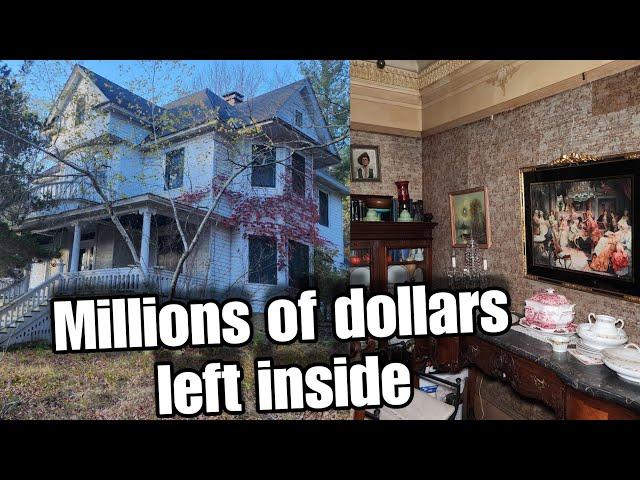 Abandoned BILLIONAIRES Estate with EVERYTHING Left Forgotten Inside