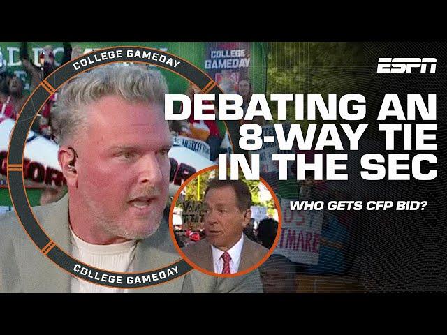 SEC CHAOS  McAfee & Saban unravel an 8-WAY TIE scenario + Who gets the edge? | College GameDay