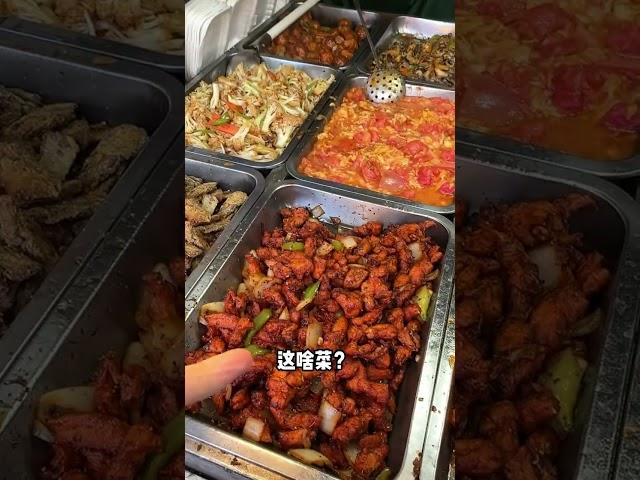 铁岭 | 路边摊12选盒饭，6个菜#路边摊美味 #东北盒饭