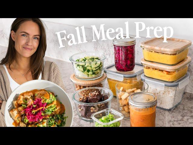 Fall Meal Prep Plan (plant based vegan, 5 days)