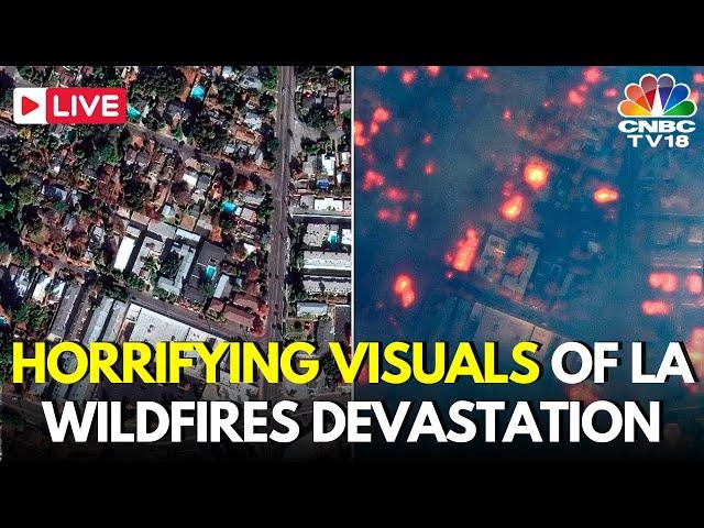 USA LIVE: Aerial Views of California Wildfires Burning Across Southern California Surrounding | N18G