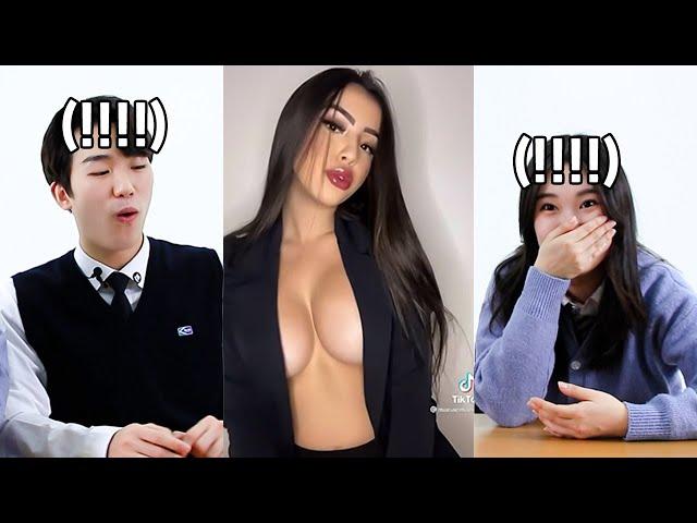 [ENG] The reaction of Korean surprised by the size of foreigners' breasts