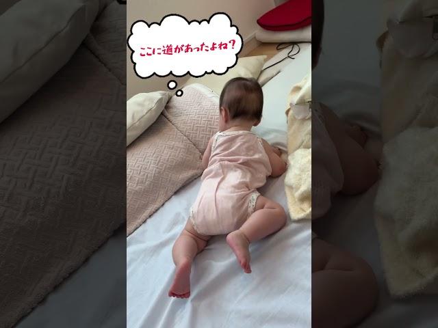 お尻フリフリがクセになる【4ヶ月ベビー】Baby moving forward with his butt